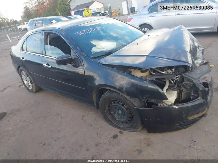 MERCURY MILAN 2006, VIN 3MEFM07Z26R639085