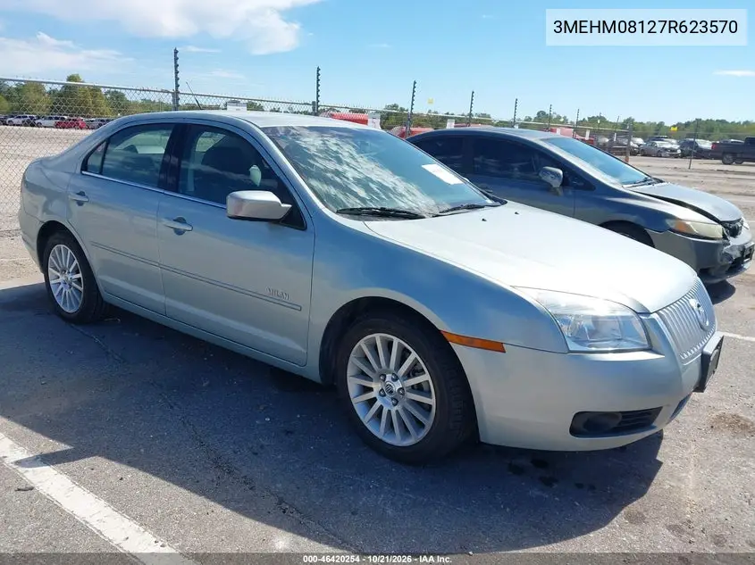 MERCURY MILAN 2007, VIN 3MEHM08127R623570