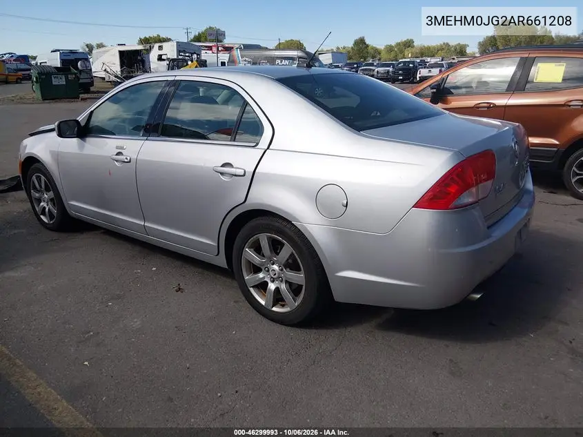 2010 MERCURY MILAN VIN 3MEHM0JG2AR661208 — фото 3