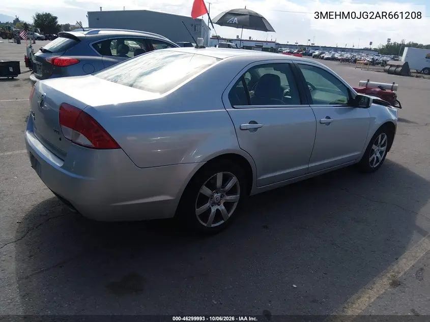 2010 MERCURY MILAN VIN 3MEHM0JG2AR661208 — фото 4
