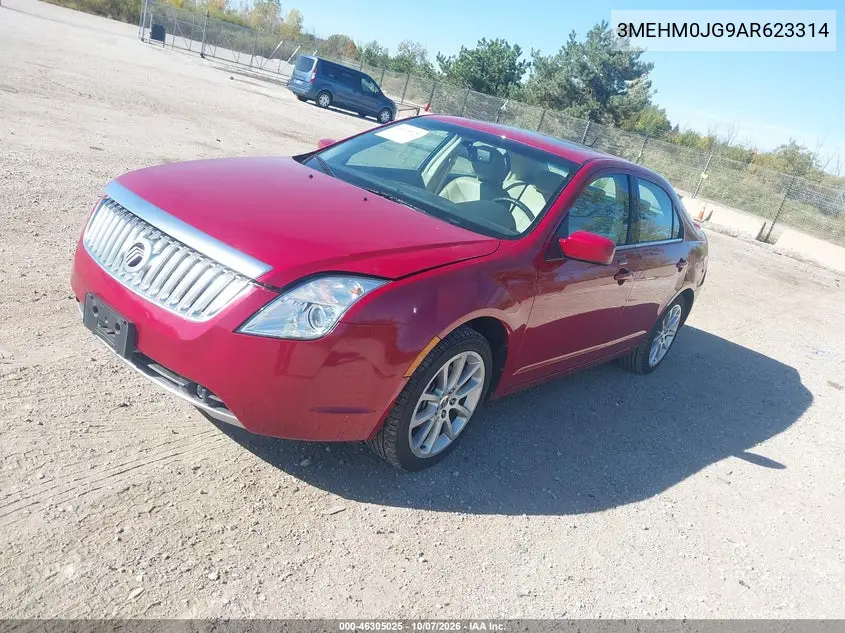 2010 MERCURY MILAN VIN 3MEHM0JG9AR623314 — фото 2