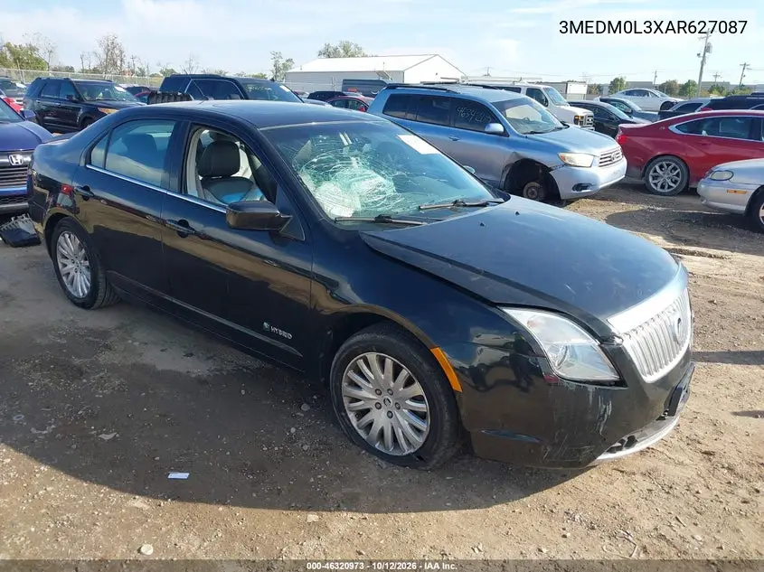 MERCURY MILAN 2010, VIN 3MEDM0L3XAR627087