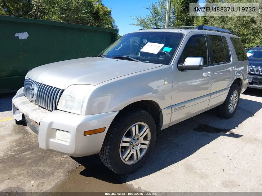 2007 MERCURY MOUNTAINEER VIN 4M2EU48837UJ19735 — фото 2