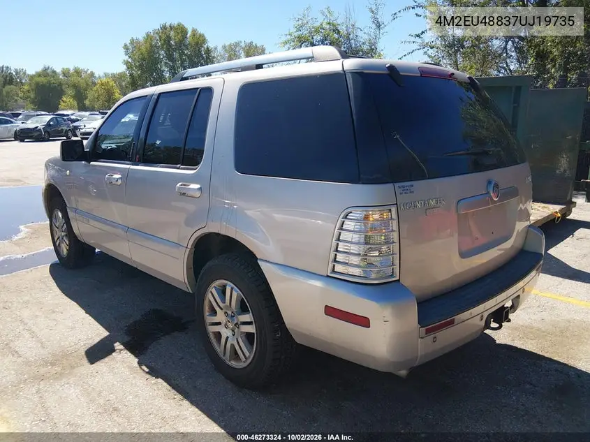 2007 MERCURY MOUNTAINEER VIN 4M2EU48837UJ19735 — фото 3