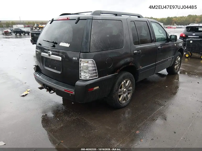 2007 MERCURY MOUNTAINEER VIN 4M2EU47E97UJ04485 — фото 4
