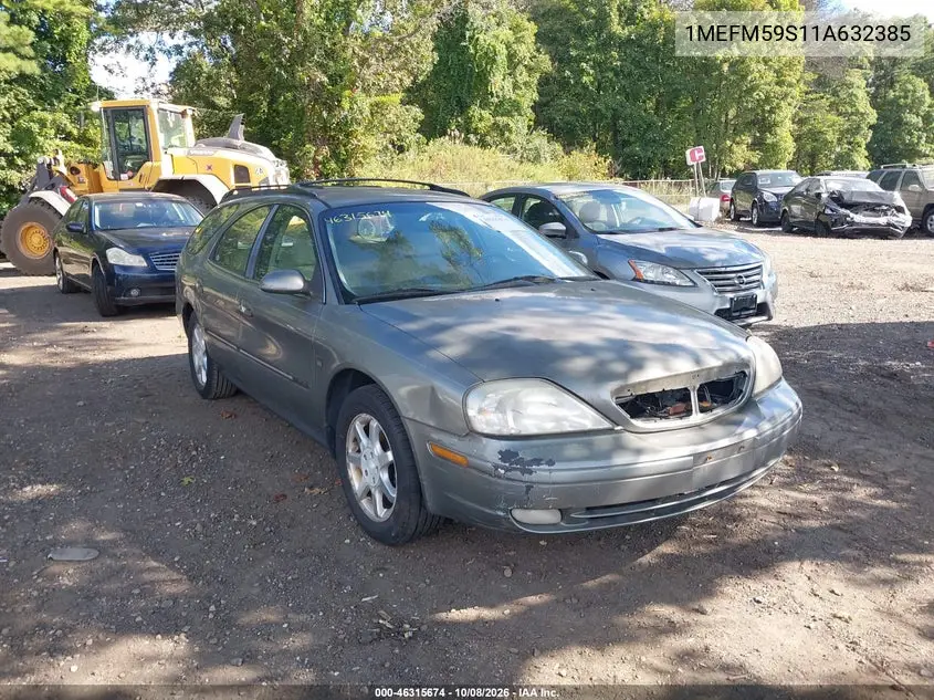 MERCURY SABLE 2001, VIN 1MEFM59S11A632385