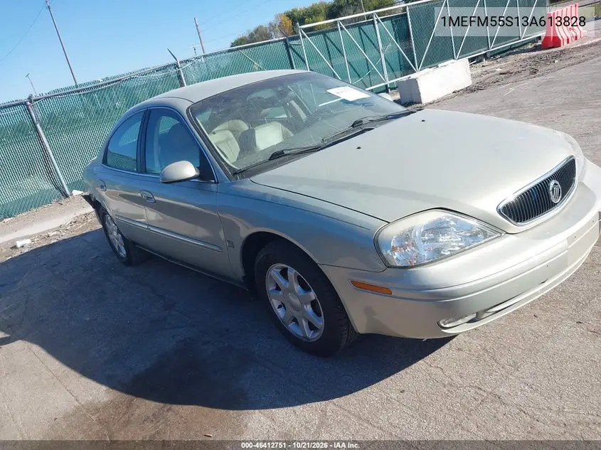 MERCURY SABLE 2003, VIN 1MEFM55S13A613828