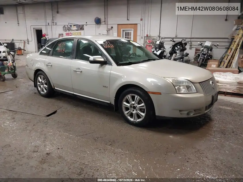 MERCURY SABLE 2008, VIN 1MEHM42W08G608084
