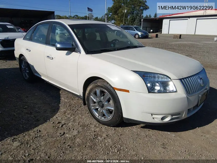 MERCURY SABLE 2009, VIN 1MEHM42W19G622299