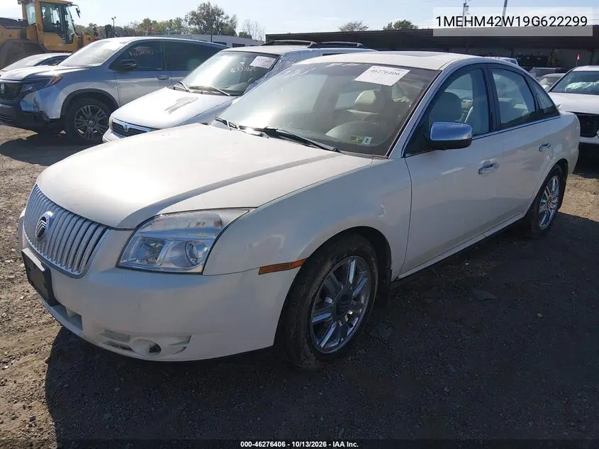 2009 MERCURY SABLE VIN 1MEHM42W19G622299 — фото 2