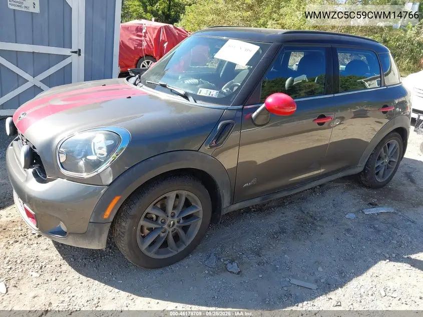 2012 MINI COUNTRYMAN VIN WMWZC5C59CWM14766 — фото 2
