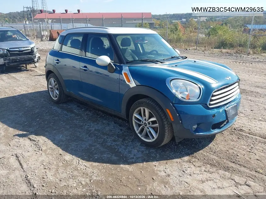 MINI COUNTRYMAN 2012, VIN WMWZB3C54CWM29635