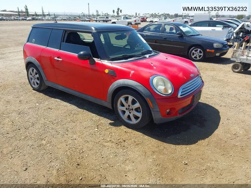 MINI CLUBMAN 2009, VIN WMWML33539TX36232