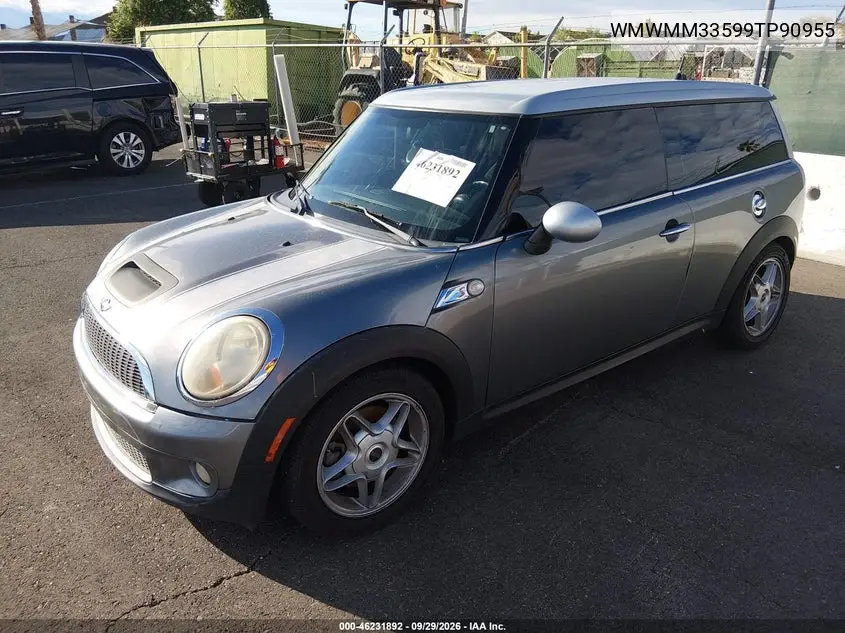 2009 MINI CLUBMAN VIN WMWMM33599TP90955 — фото 2