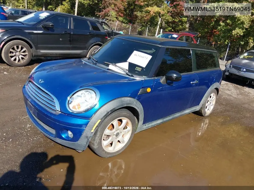 2009 MINI CLUBMAN VIN WMWML33519TN69045 — фото 2