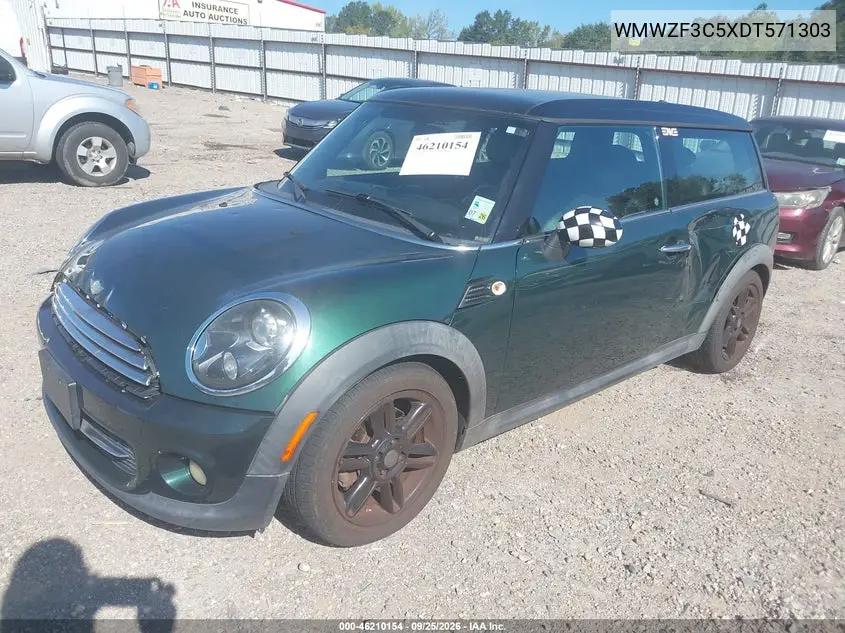 2013 MINI CLUBMAN VIN WMWZF3C5XDT571303 — фото 2