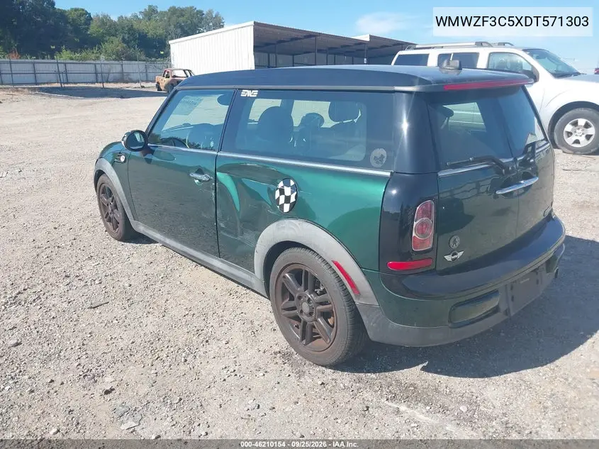 2013 MINI CLUBMAN VIN WMWZF3C5XDT571303 — фото 3