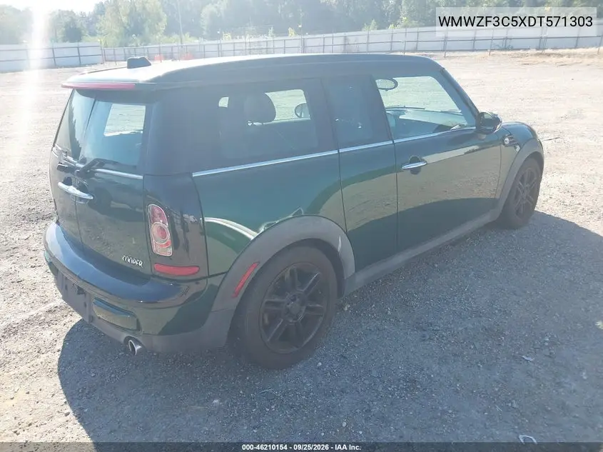 2013 MINI CLUBMAN VIN WMWZF3C5XDT571303 — фото 4