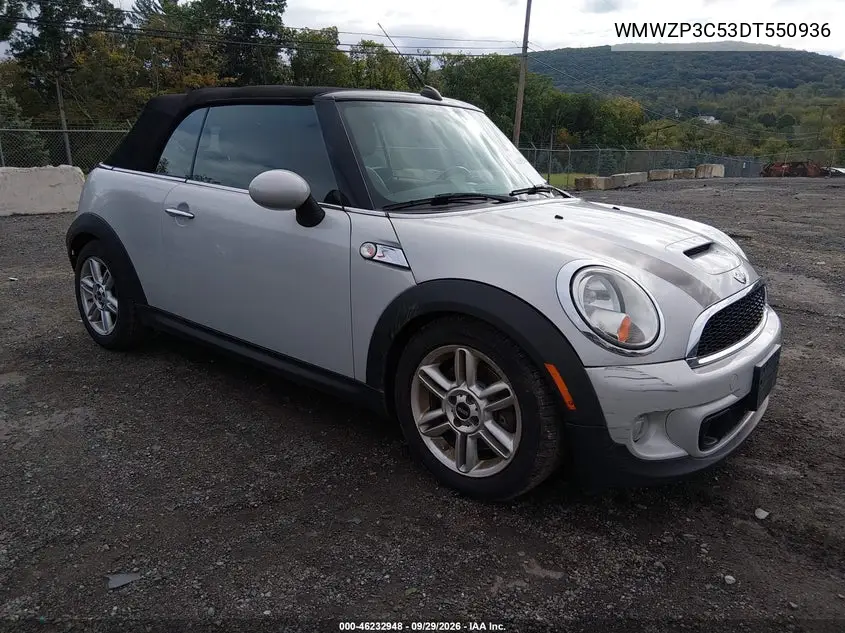 MINI CONVERTIBLE 2013, VIN WMWZP3C53DT550936