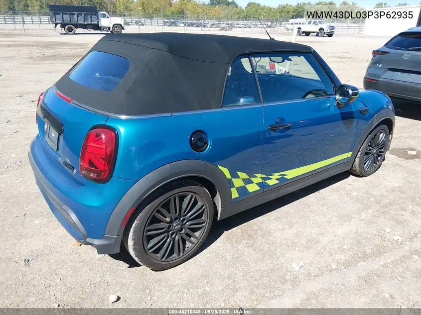 2023 MINI CONVERTIBLE VIN WMW43DL03P3P62935 — фото 4