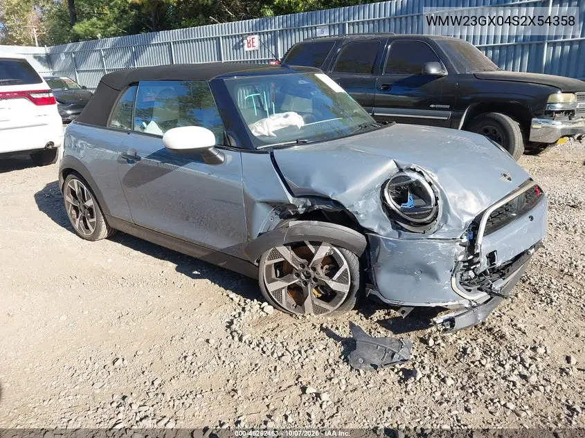 MINI CONVERTIBLE 2025, VIN WMW23GX04S2X54358
