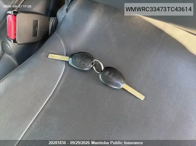 2003 MINI COOPER VIN WMWRC33473TC43614 — фото 11