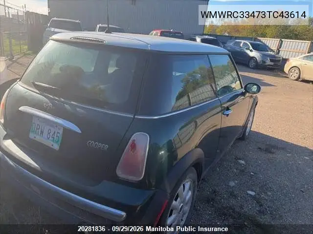 2003 MINI COOPER VIN WMWRC33473TC43614 — фото 4