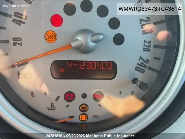 2003 MINI COOPER VIN WMWRC33473TC43614 — фото 7