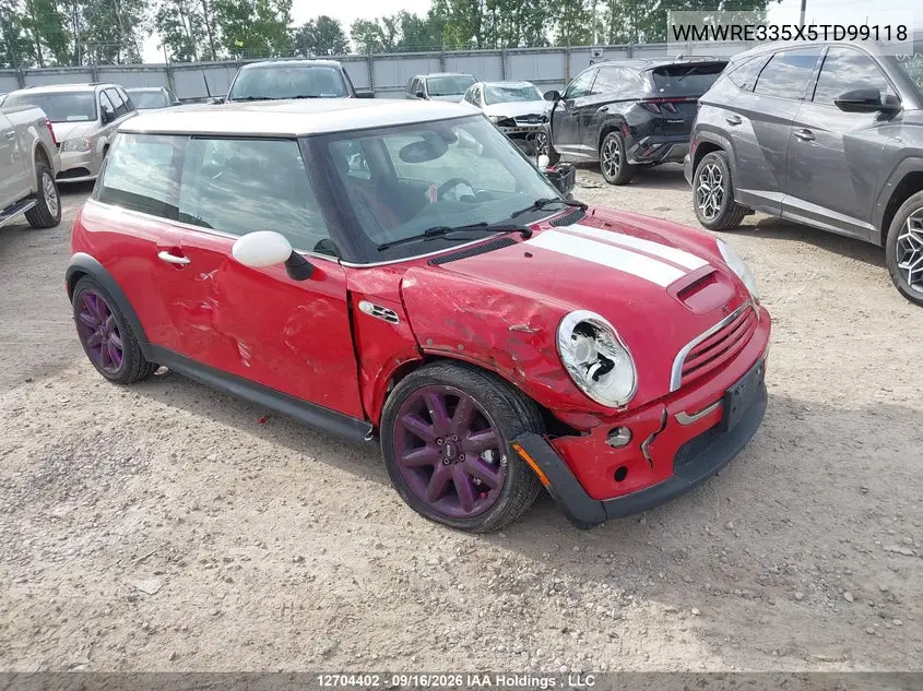 MINI COOPER 2005, VIN WMWRE335X5TD99118