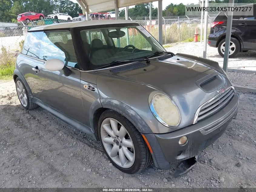 MINI COOPER 2005, VIN WMWRE334X5TD97277