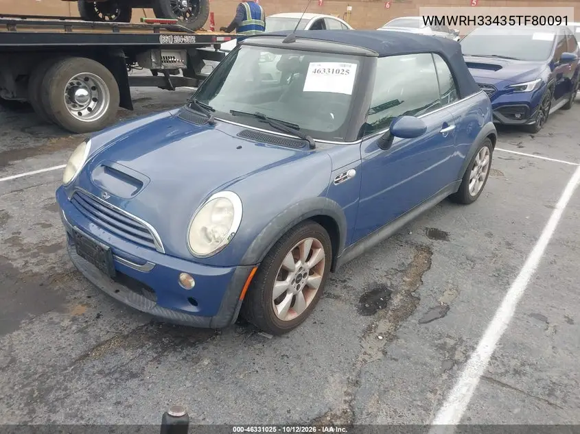 2005 MINI COOPER VIN WMWRH33435TF80091 — фото 2