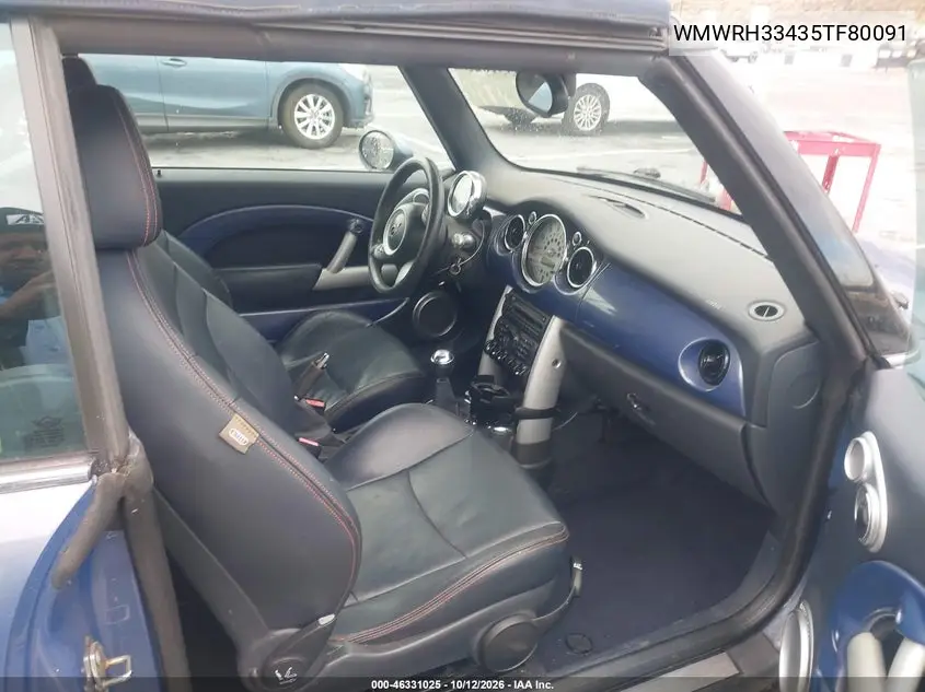 2005 MINI COOPER VIN WMWRH33435TF80091 — фото 5