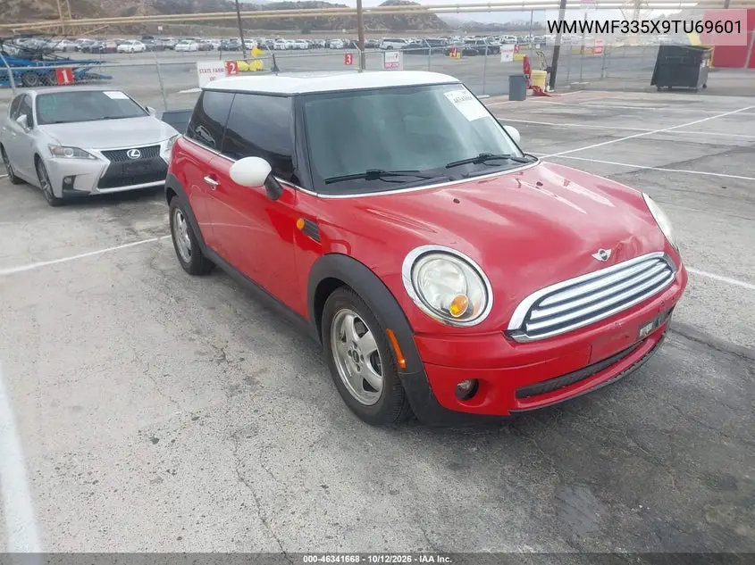 MINI COOPER 2009, VIN WMWMF335X9TU69601