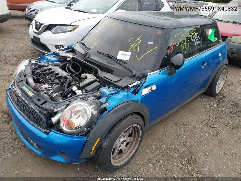 2009 MINI COOPER VIN WMWMF73559TX40832 — фото 2