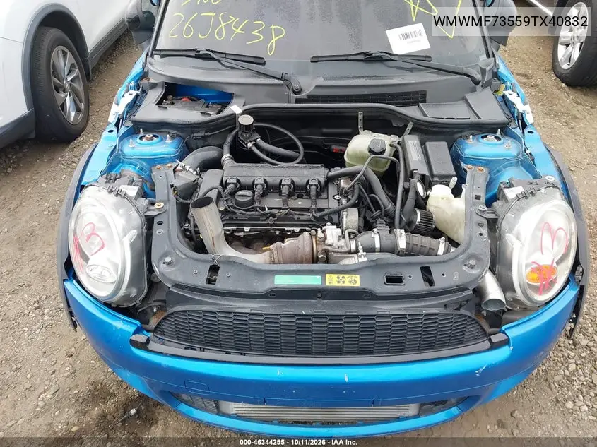 2009 MINI COOPER VIN WMWMF73559TX40832 — фото 6