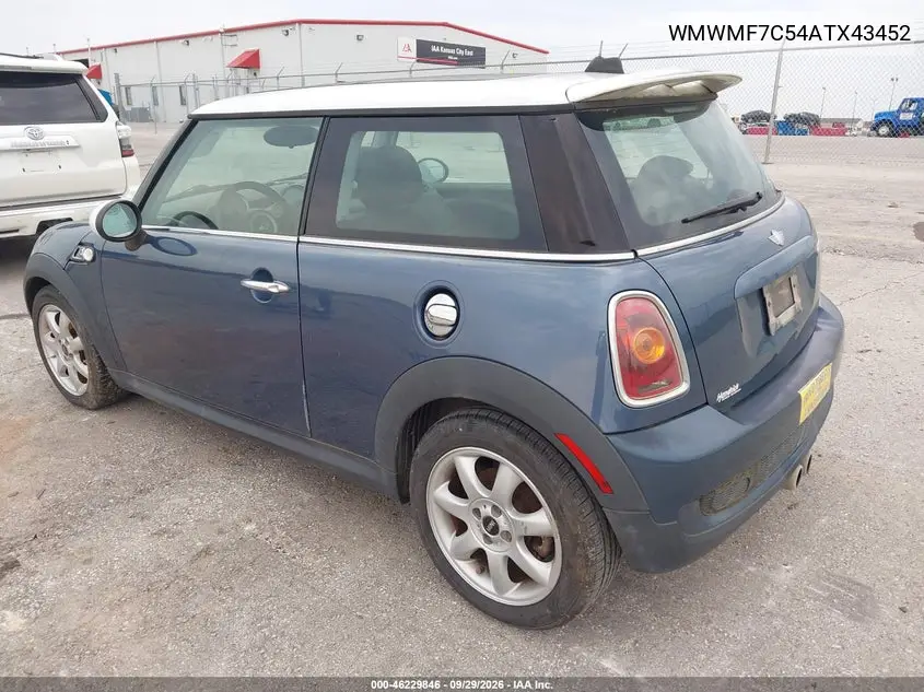 2010 MINI COOPER VIN WMWMF7C54ATX43452 — фото 3