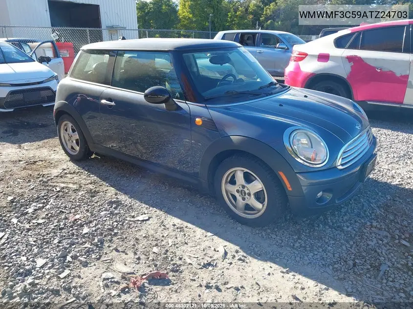 MINI COOPER 2010, VIN WMWMF3C59ATZ24703