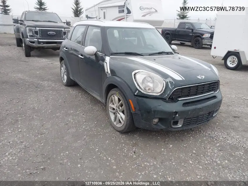 MINI COOPER 2011, VIN WMWZC3C57BWL78739