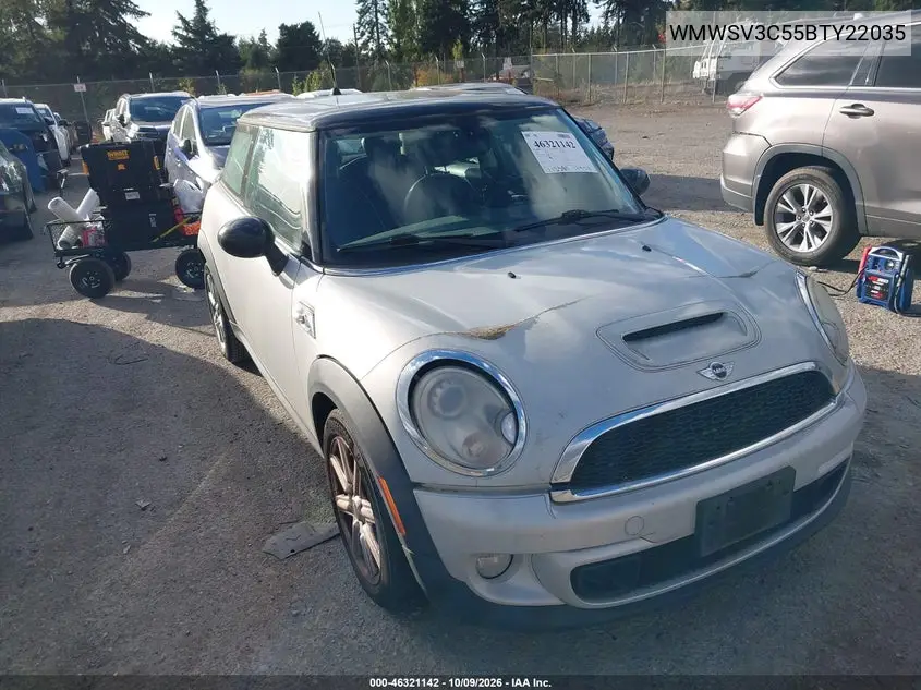 MINI COOPER 2011, VIN WMWSV3C55BTY22035