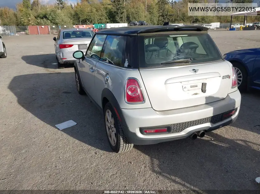 2011 MINI COOPER VIN WMWSV3C55BTY22035 — фото 3