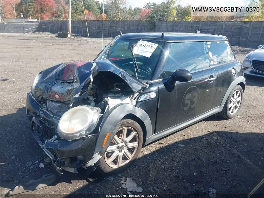 2011 MINI COOPER VIN WMWSV3C53BTY10370 — фото 2