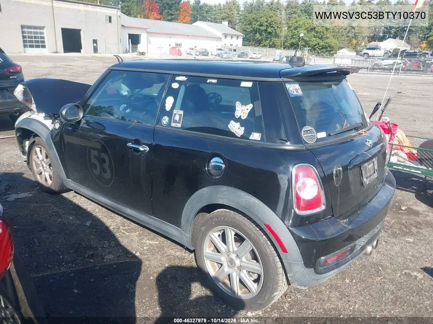 2011 MINI COOPER VIN WMWSV3C53BTY10370 — фото 3