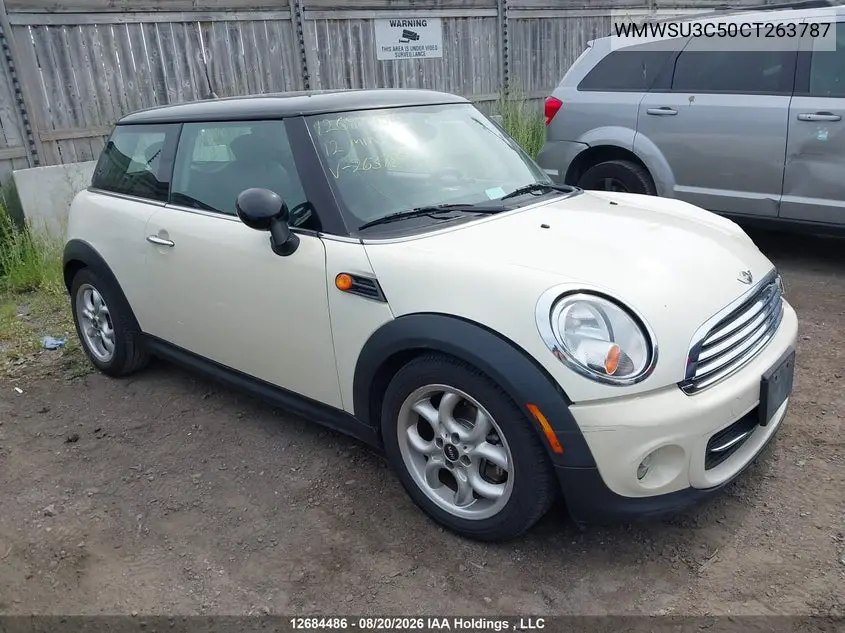 MINI COOPER 2012, VIN WMWSU3C50CT263787