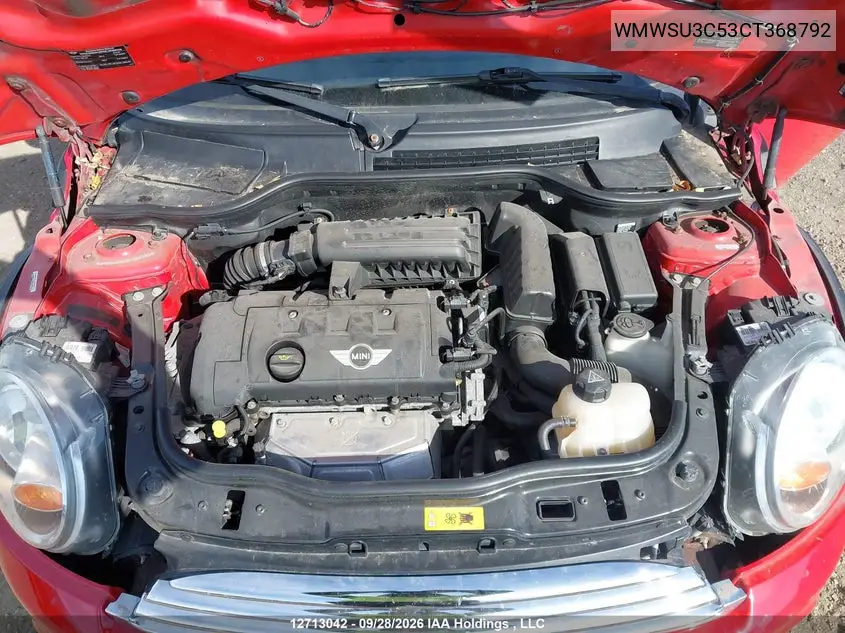2012 MINI COOPER VIN WMWSU3C53CT368792 — фото 10