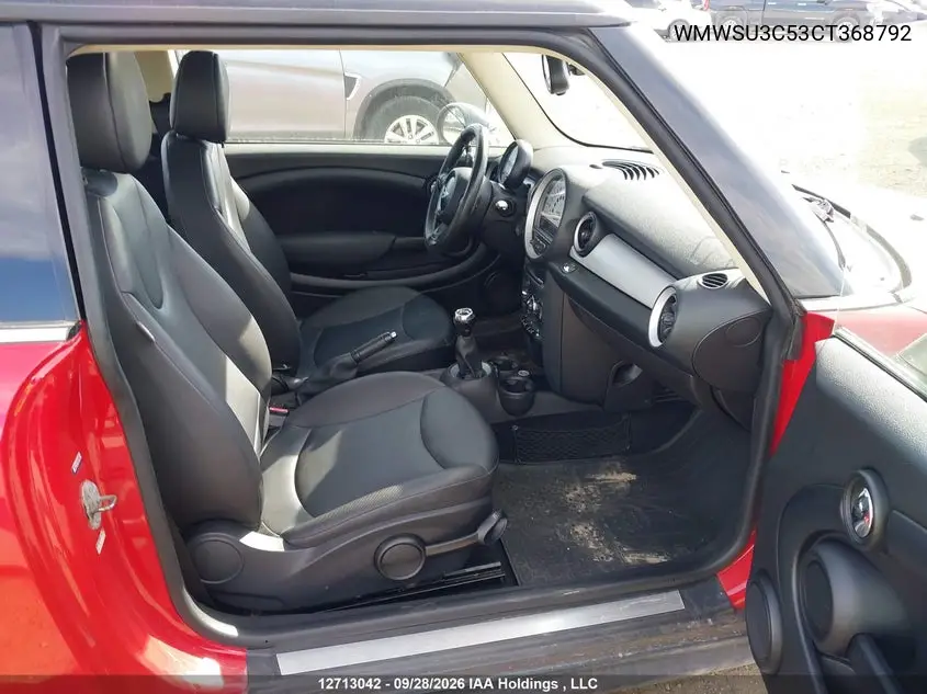 2012 MINI COOPER VIN WMWSU3C53CT368792 — фото 5