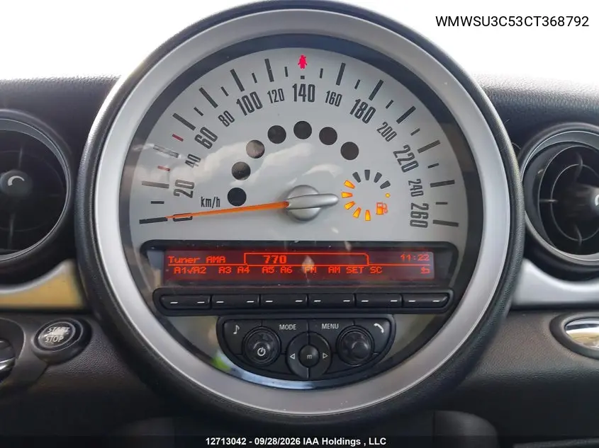 2012 MINI COOPER VIN WMWSU3C53CT368792 — фото 7