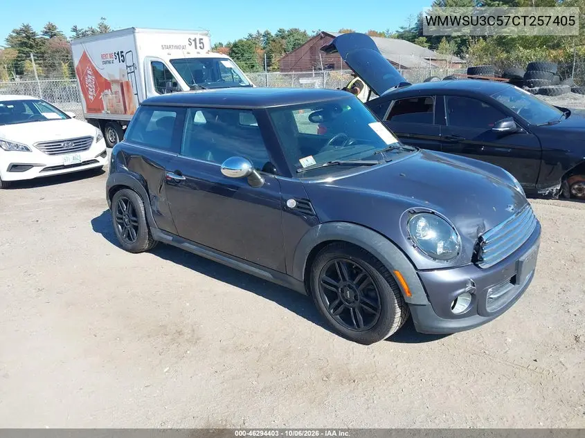 MINI COOPER 2012, VIN WMWSU3C57CT257405