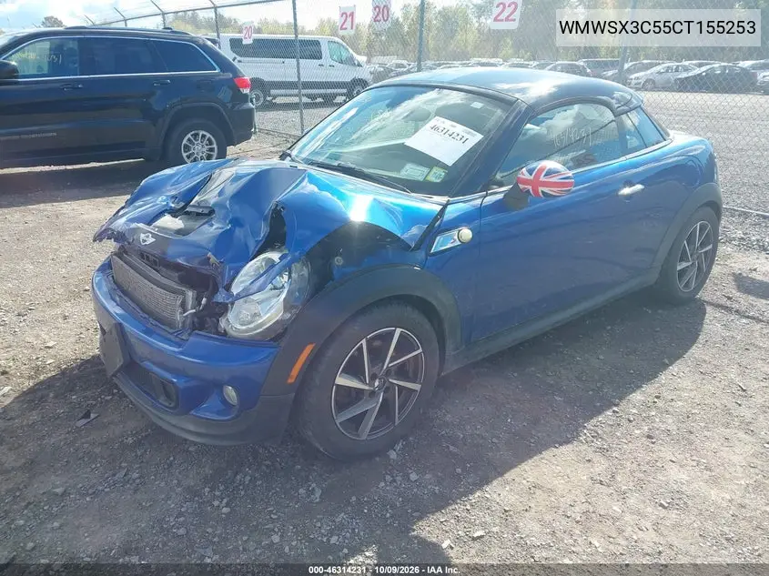 2012 MINI COOPER VIN WMWSX3C55CT155253 — фото 2