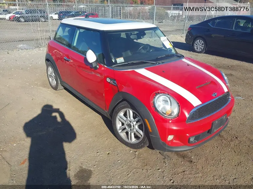 MINI COOPER 2013, VIN WMWSV3C58DT388776