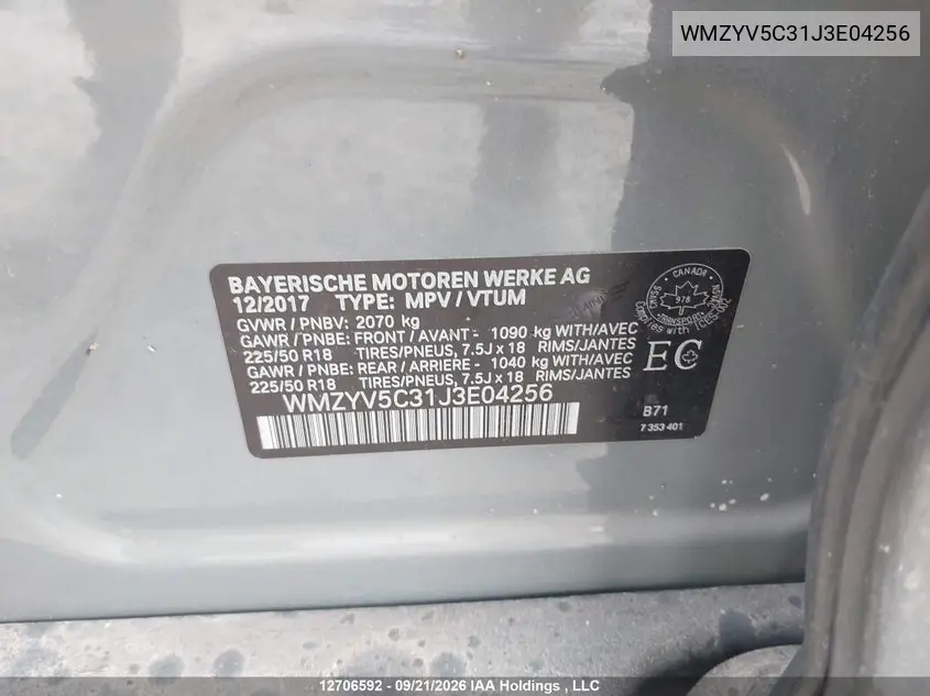 2018 MINI COOPER VIN WMZYV5C31J3E04256 — фото 9